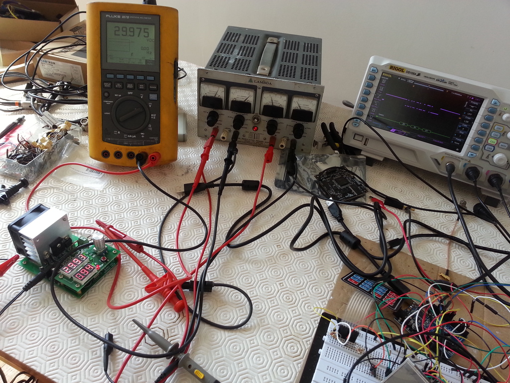Overall testing setup for the ZPB30A1.