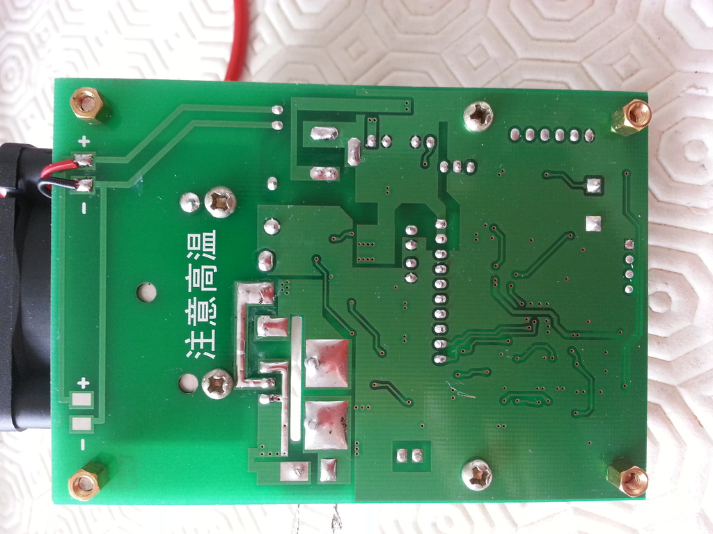 Bottom side of the PCB of the ZPB30A1 electronic load
