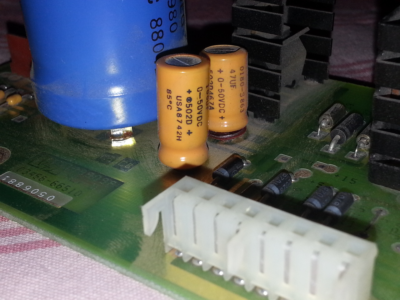 failing caps on HP 3456A's power supply