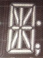 17-segments digit of the main display.