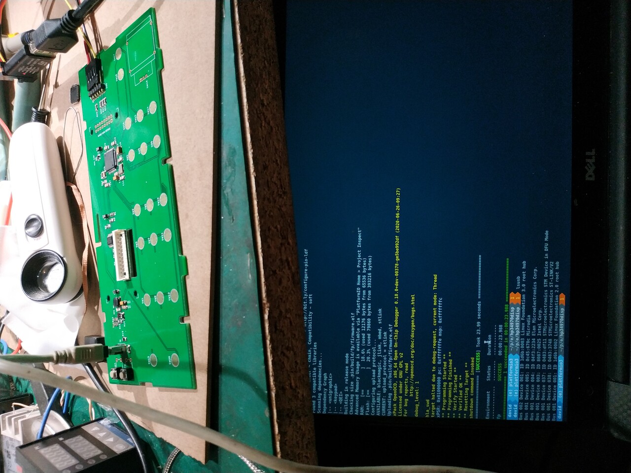 test USB connection in DFU mode