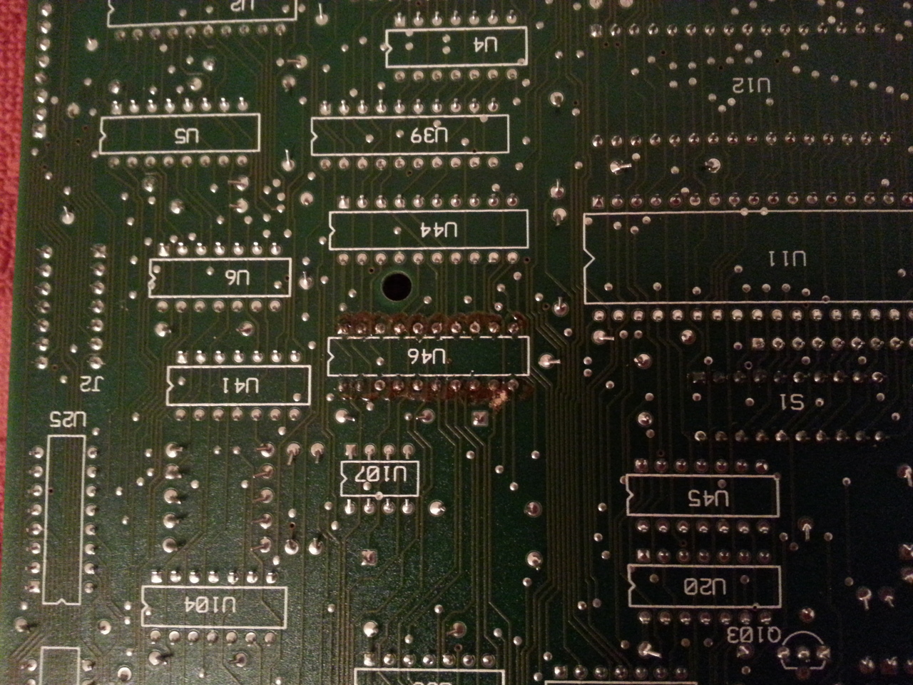 The U46 chip seems to have been replaced.