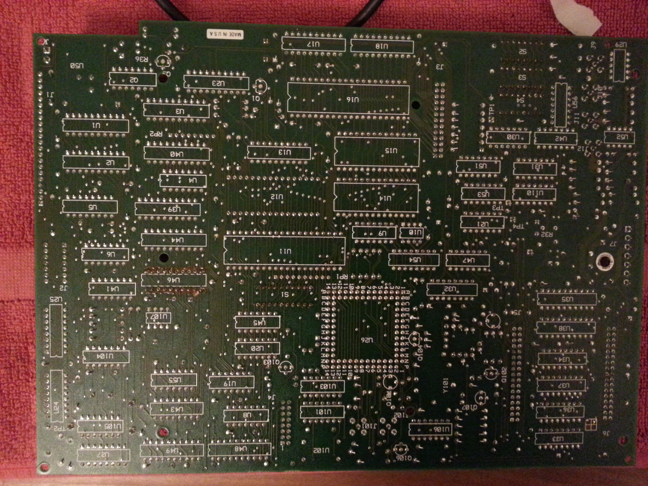 Bottom side of the A2 board.